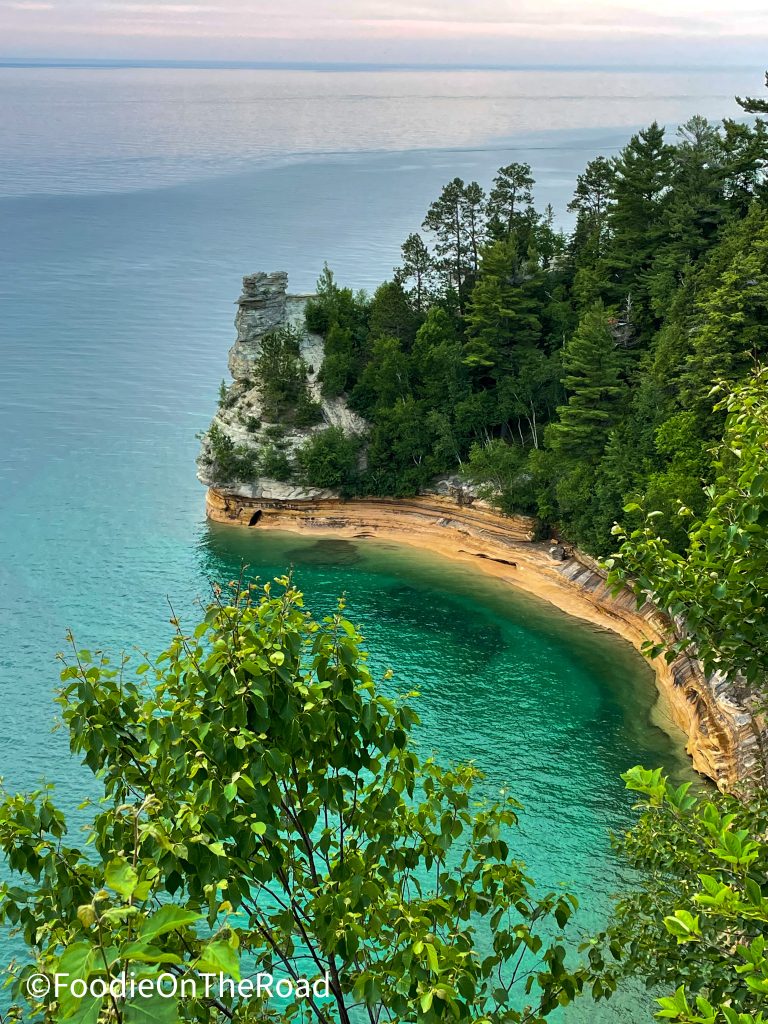 Pictured Rocks, a stop on our tour of waterfalls in Upper Peninsula Michigan